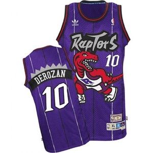 Raptors Derozan Jersey - Purple Throwback